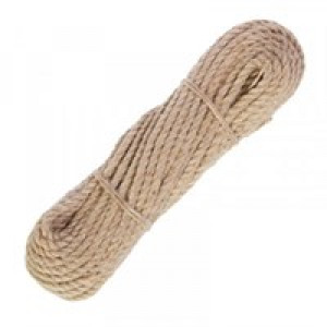 Верёвка джутовая 3-х прядная 12 мм (1 м)-1